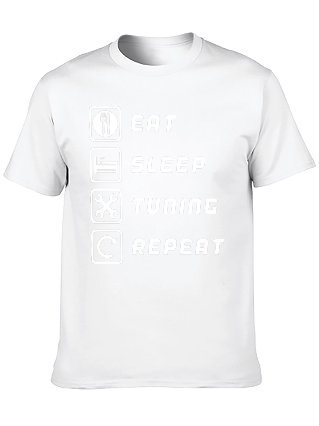 Eat Sleep Tuning Repeat Graphic Tee - Black T-Shirt