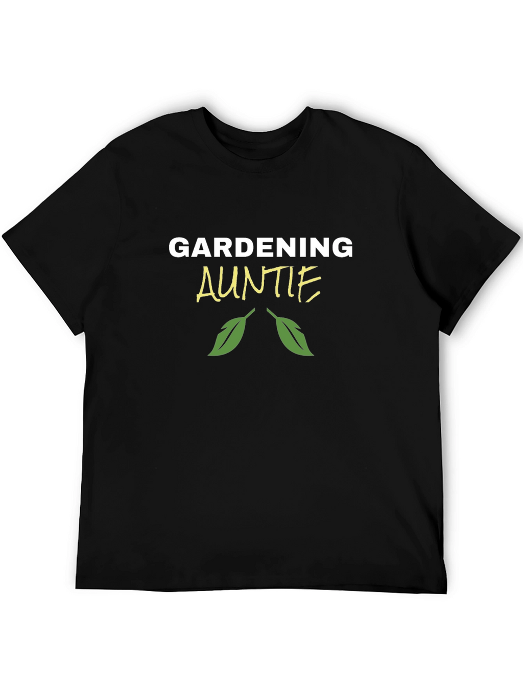 Gardening Auntie Black T-Shirt