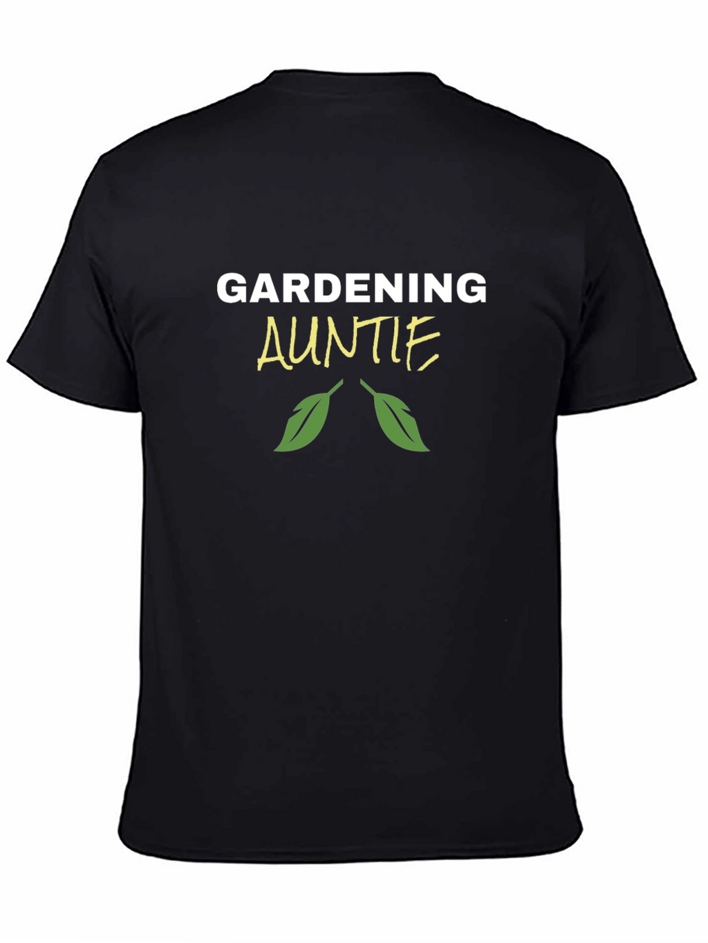 Gardening Auntie Black T-Shirt