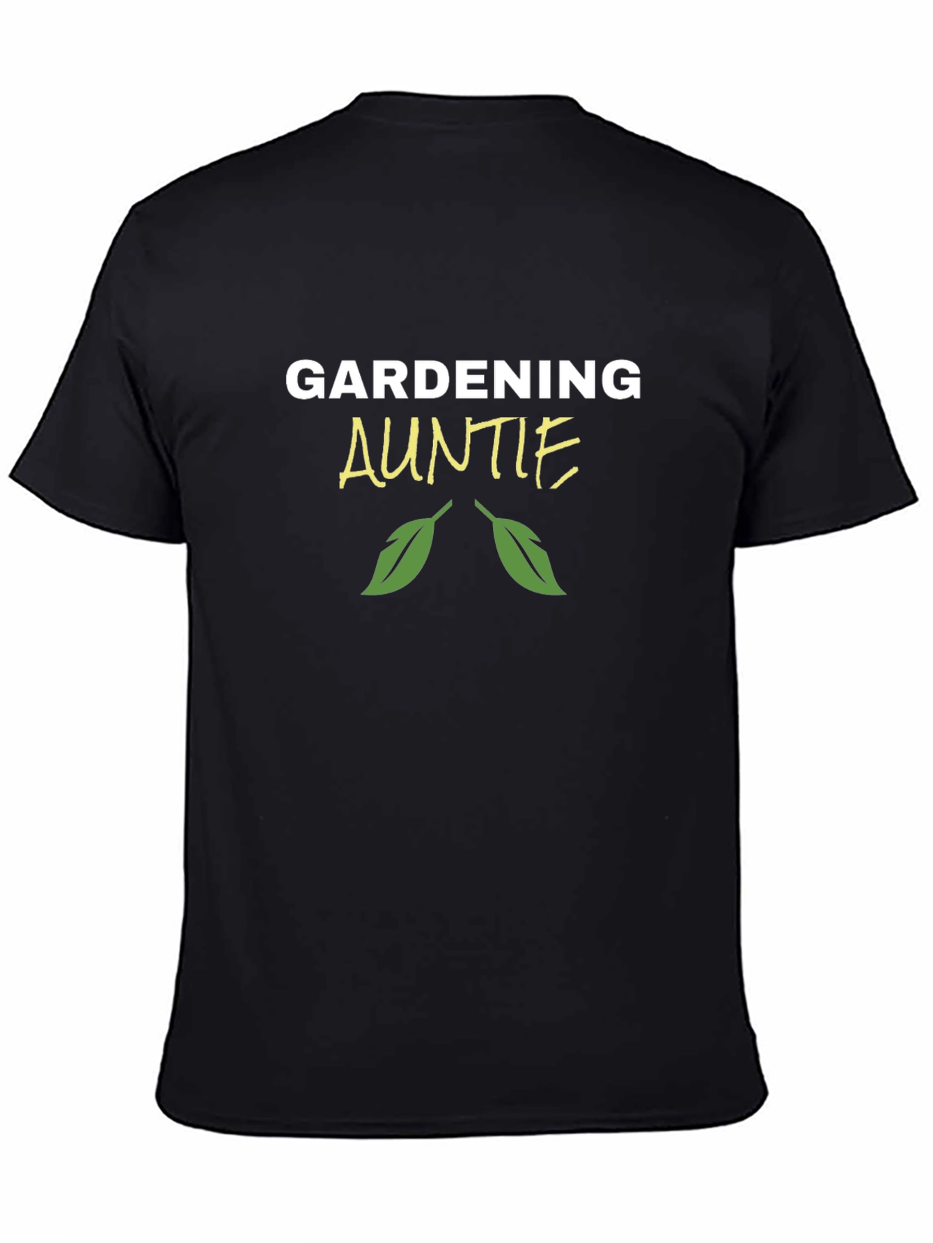 Gardening Auntie Black T-Shirt