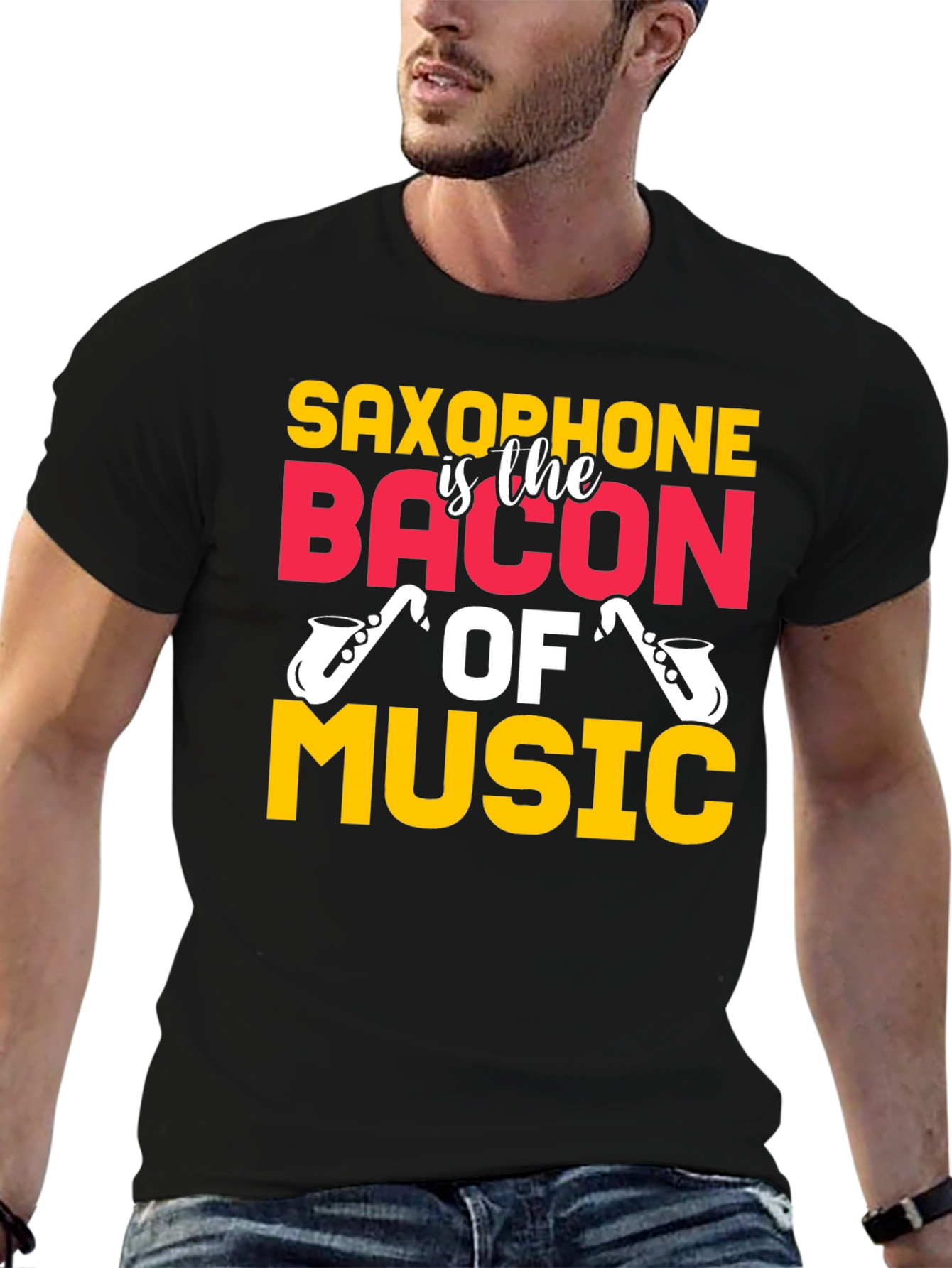 Saxophone is the Bacon of Music T-Shirt
