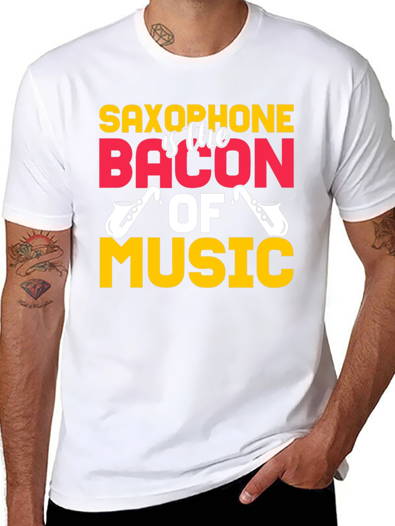 Saxophone is the Bacon of Music T-Shirt