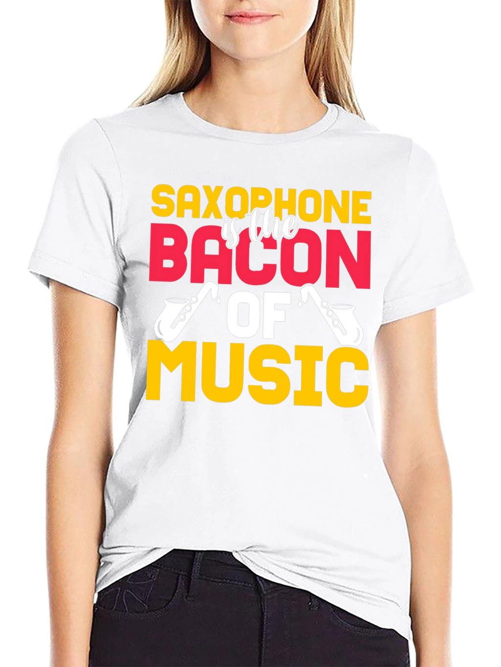 Saxophone is the Bacon of Music T-Shirt