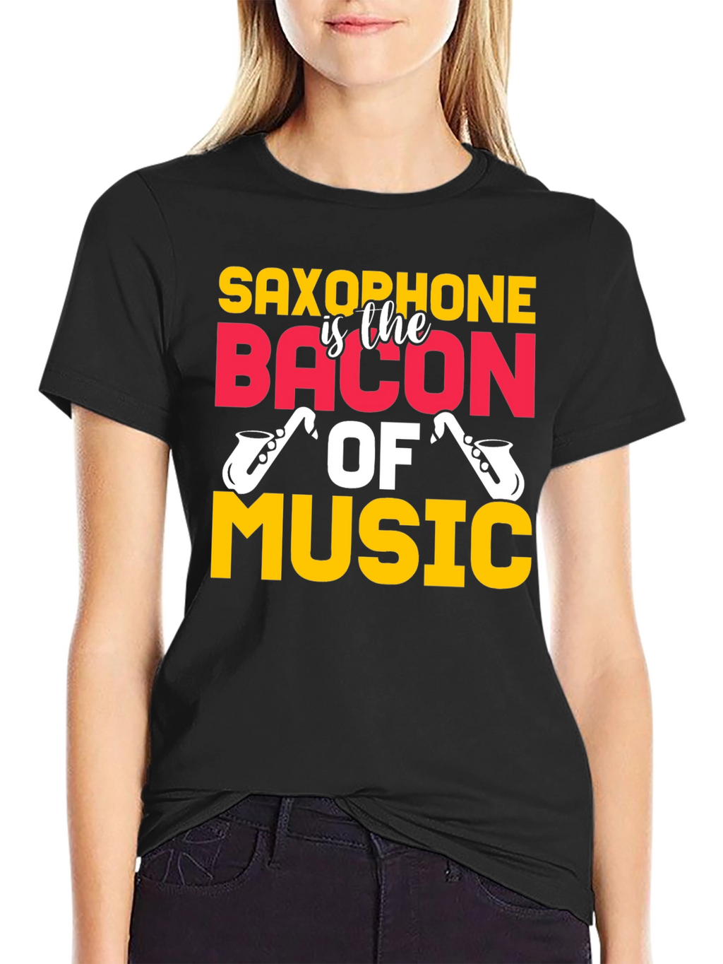 Saxophone is the Bacon of Music T-Shirt