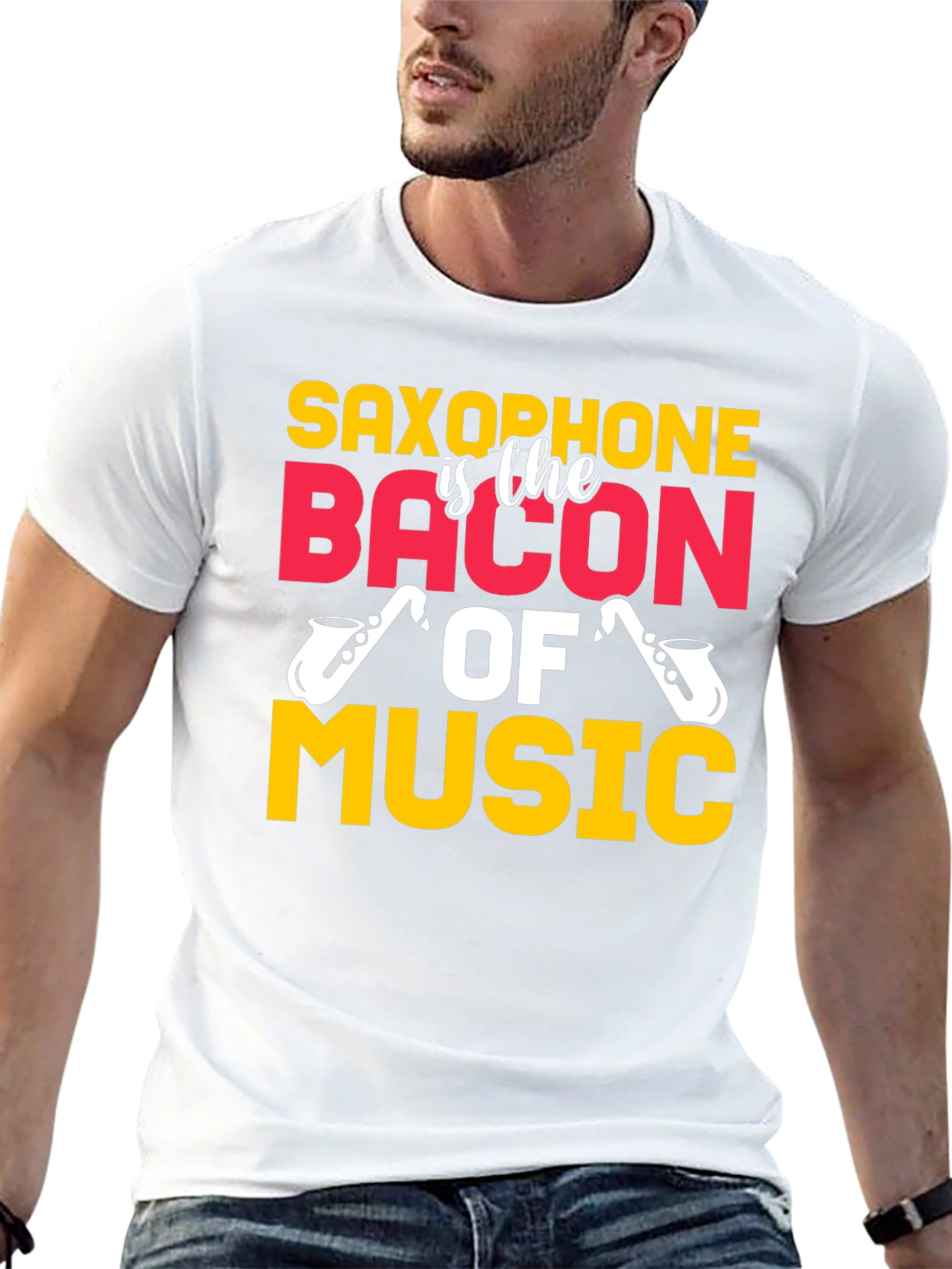 Saxophone is the Bacon of Music T-Shirt