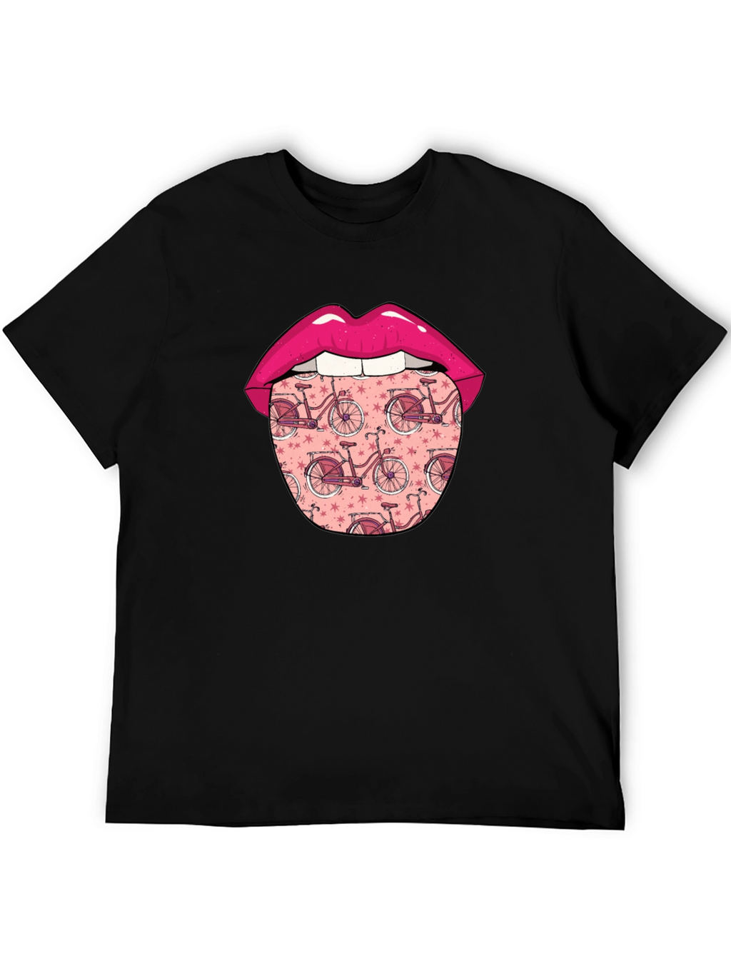 Funky Tongue Bicycle Print Tee