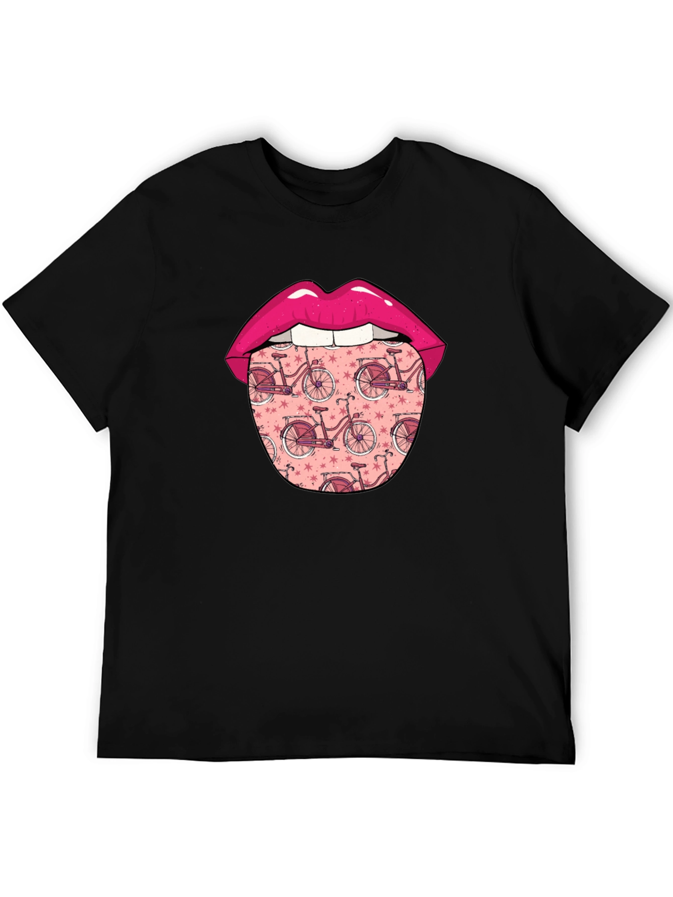 Funky Tongue Bicycle Print Tee