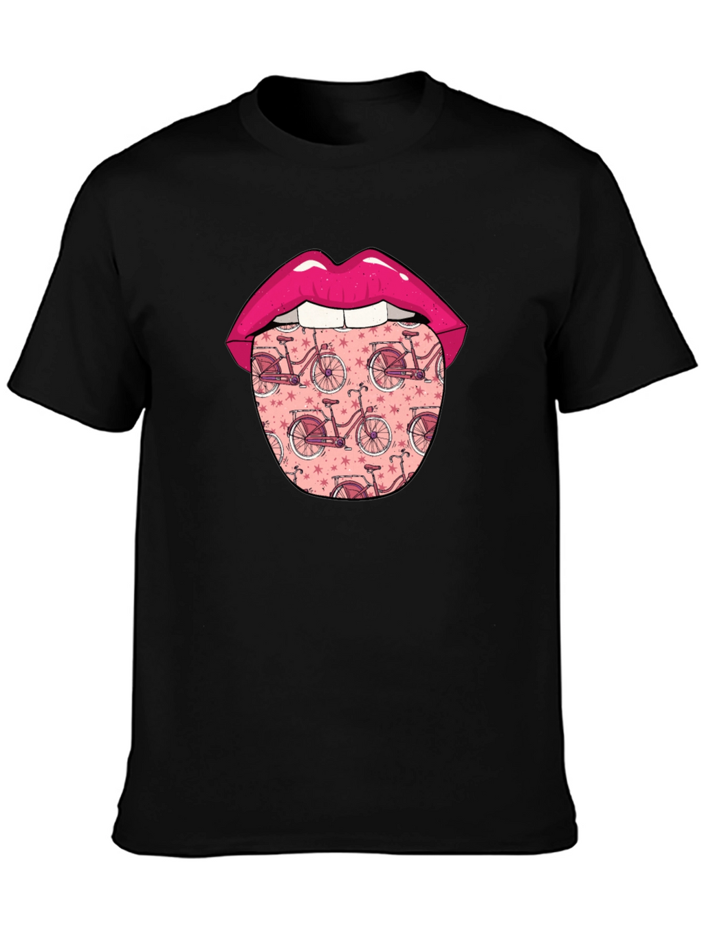 Funky Tongue Bicycle Print Tee