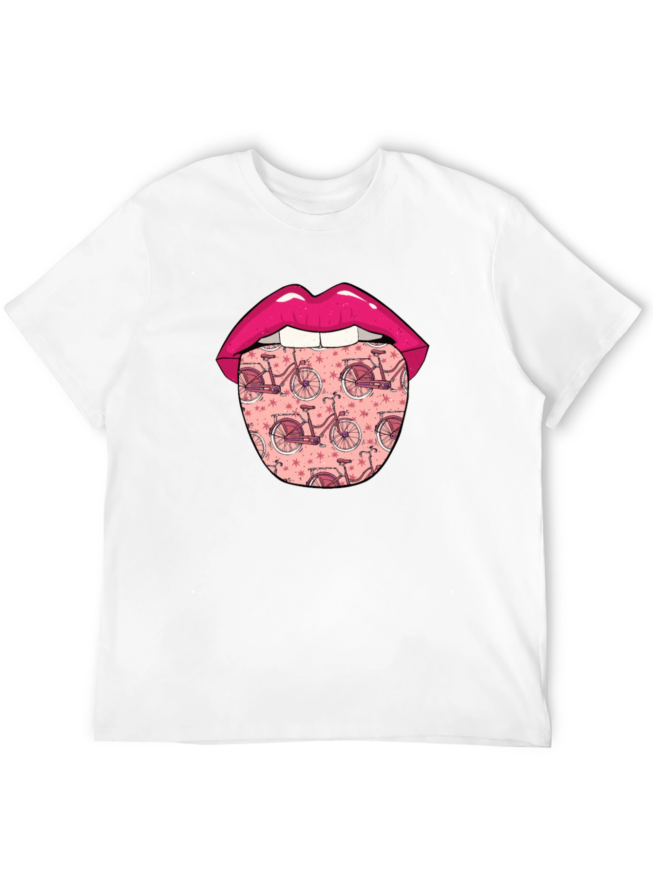 Funky Tongue Bicycle Print Tee