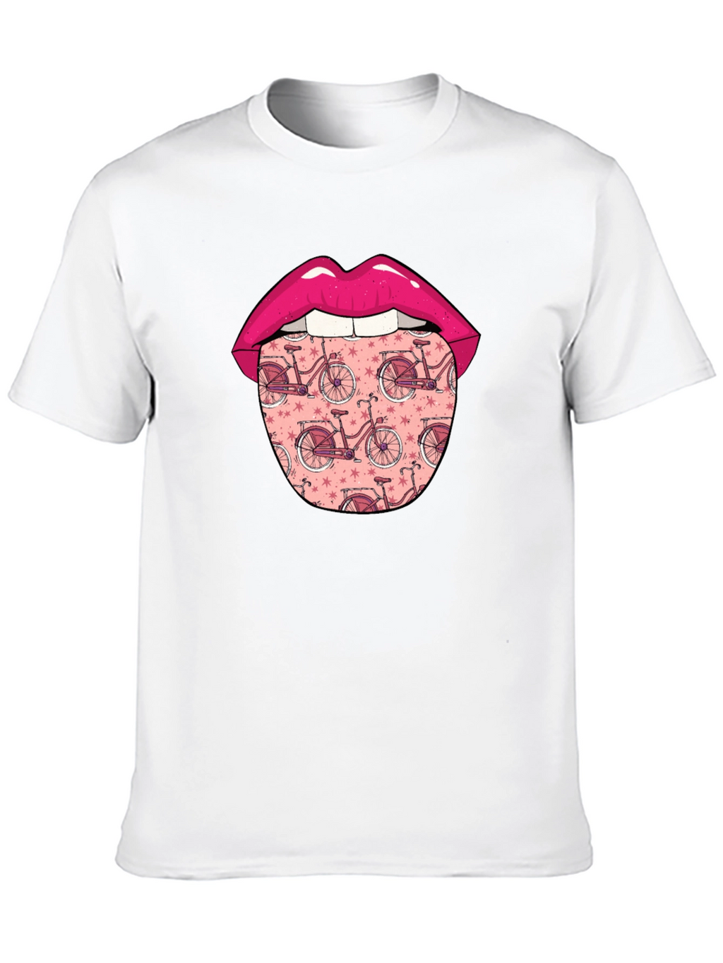 Funky Tongue Bicycle Print Tee