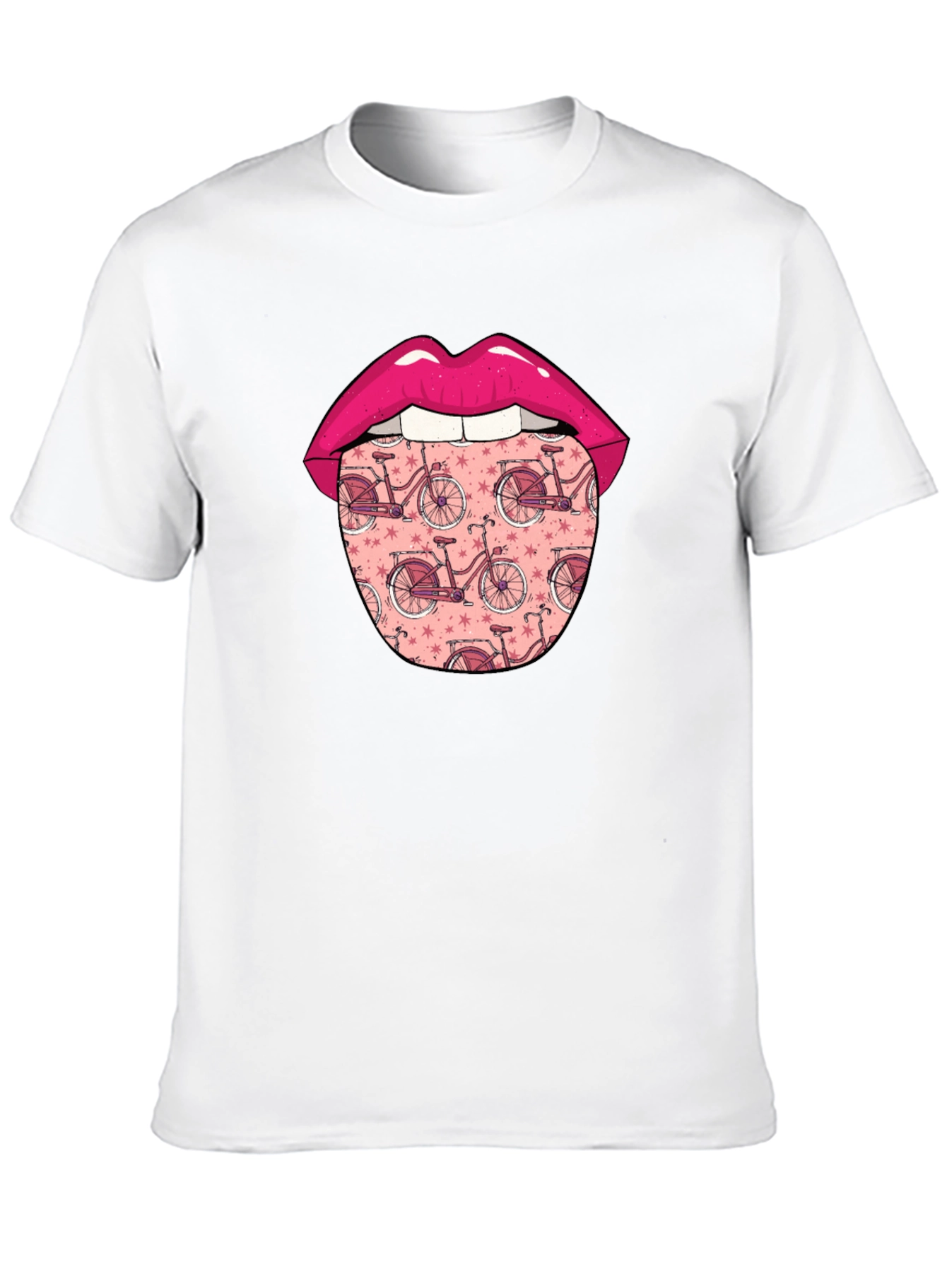 Funky Tongue Bicycle Print Tee