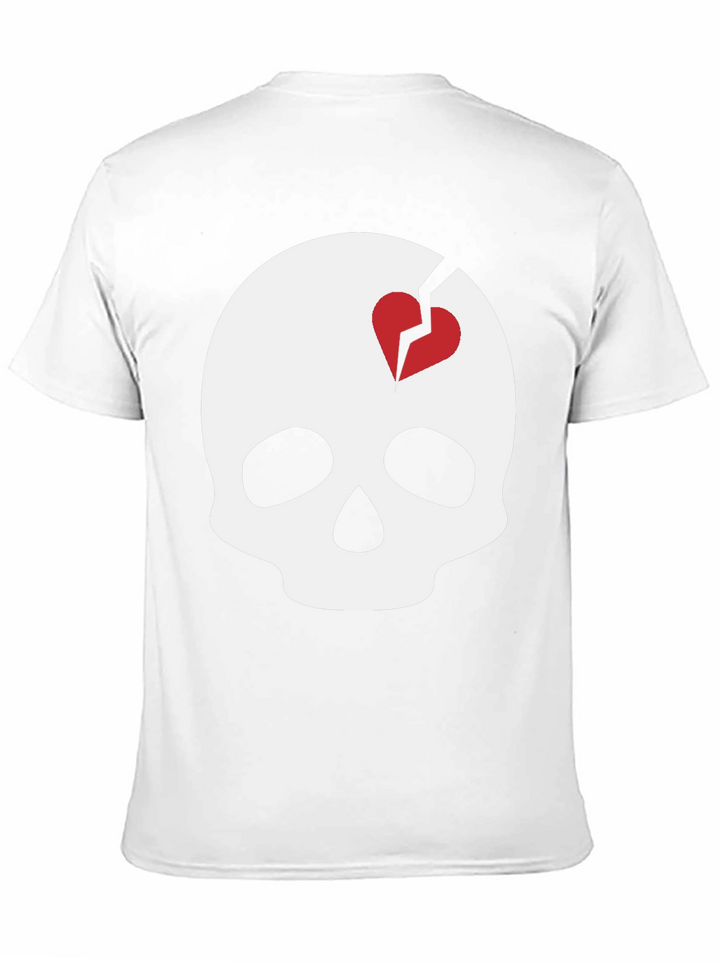 Skull with Broken Heart T-Shirt - Unique Graphic Tee