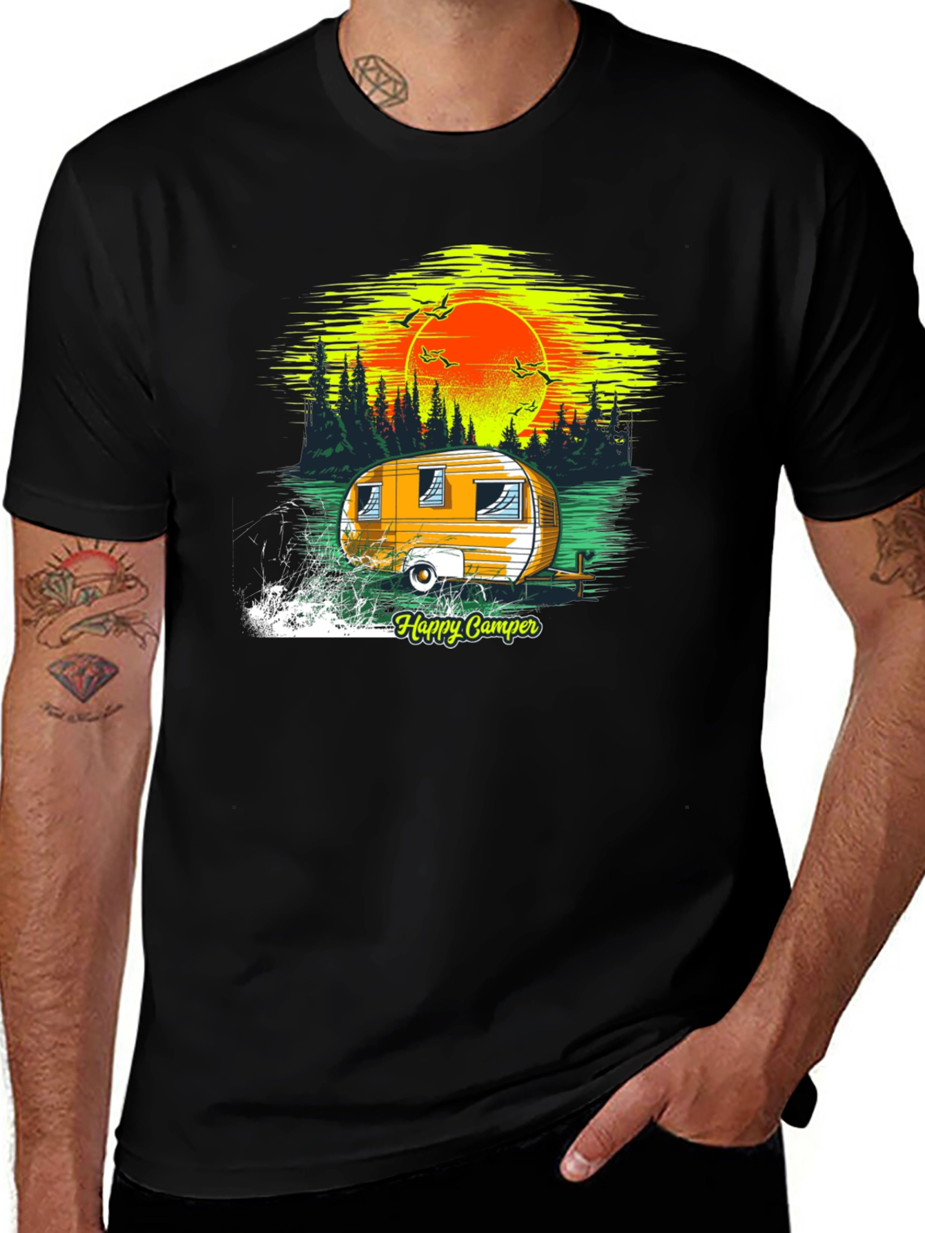 Happy Camper Graphic T-Shirt