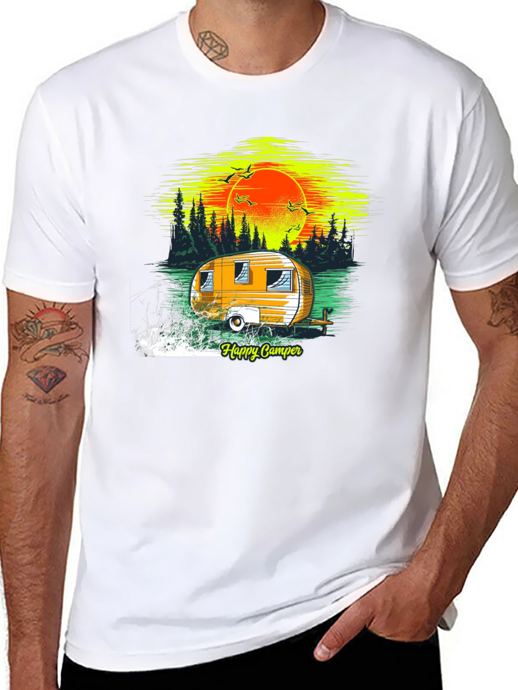 Happy Camper Graphic T-Shirt