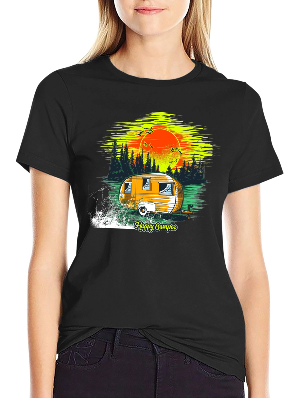Happy Camper Graphic T-Shirt
