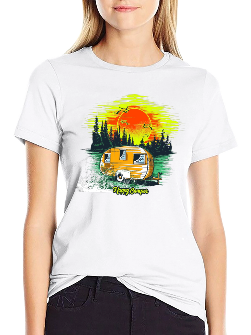 Happy Camper Graphic T-Shirt