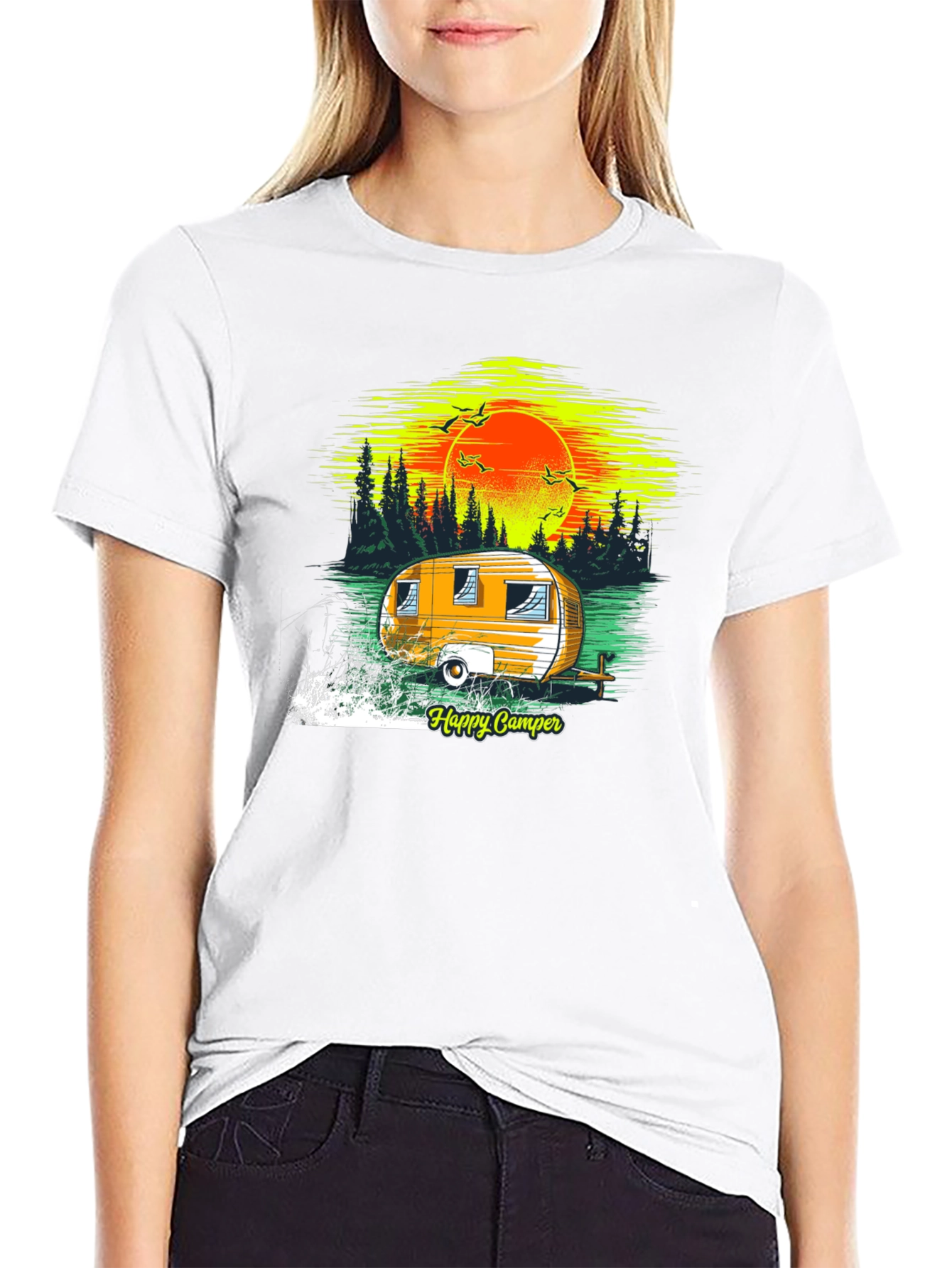 Happy Camper Graphic T-Shirt