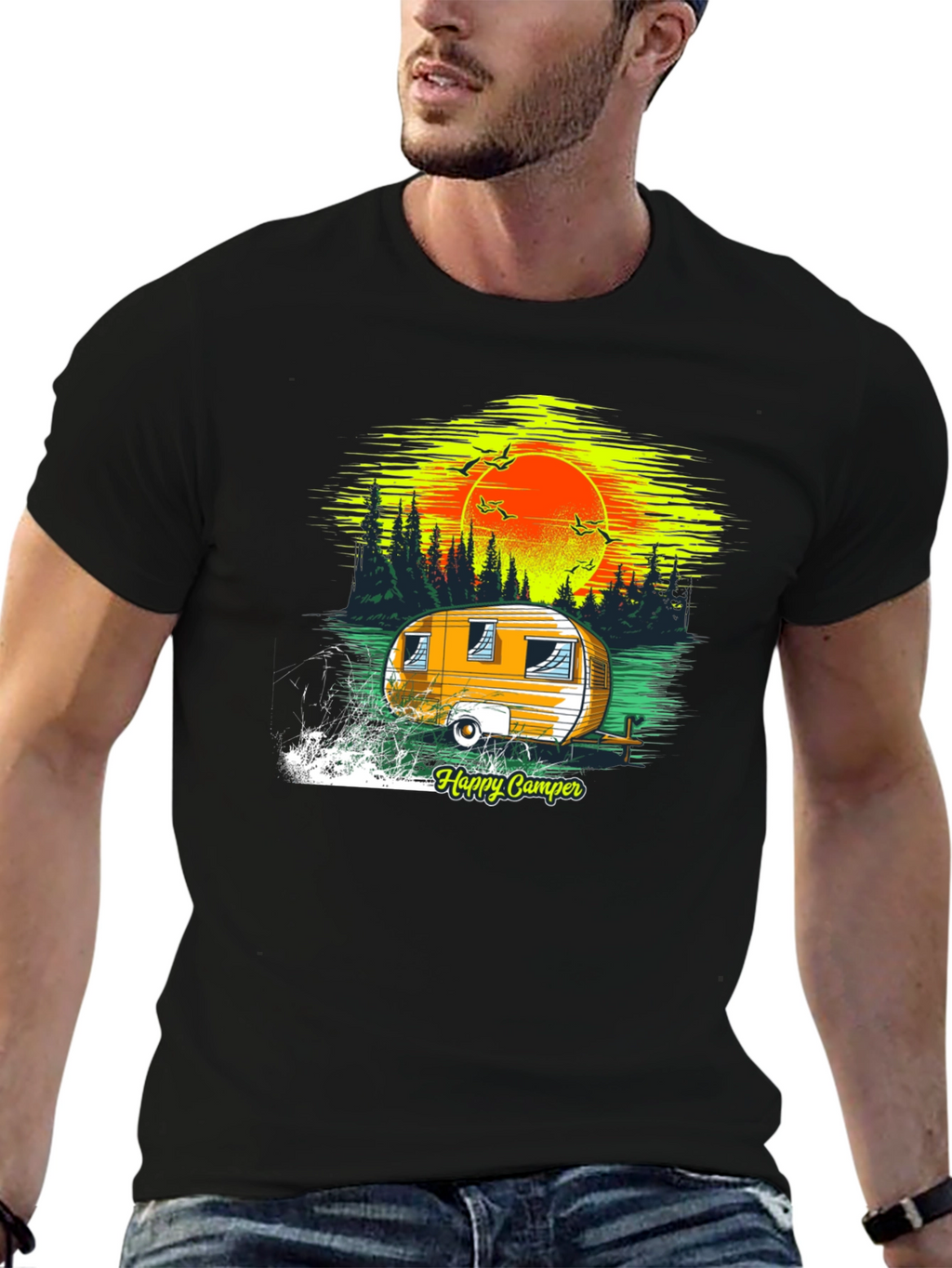 Happy Camper Graphic T-Shirt