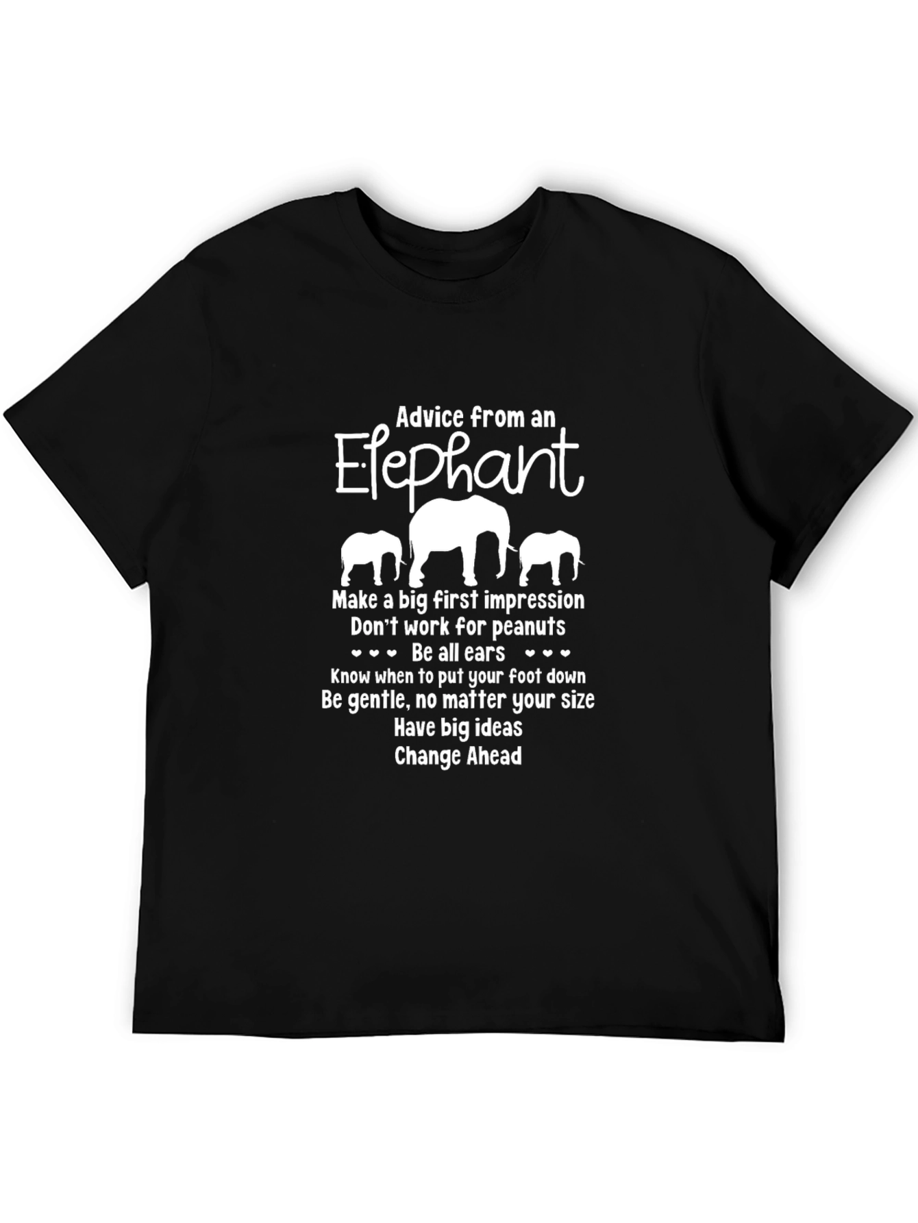 Advice From an Elephant Graphic T-Shirt