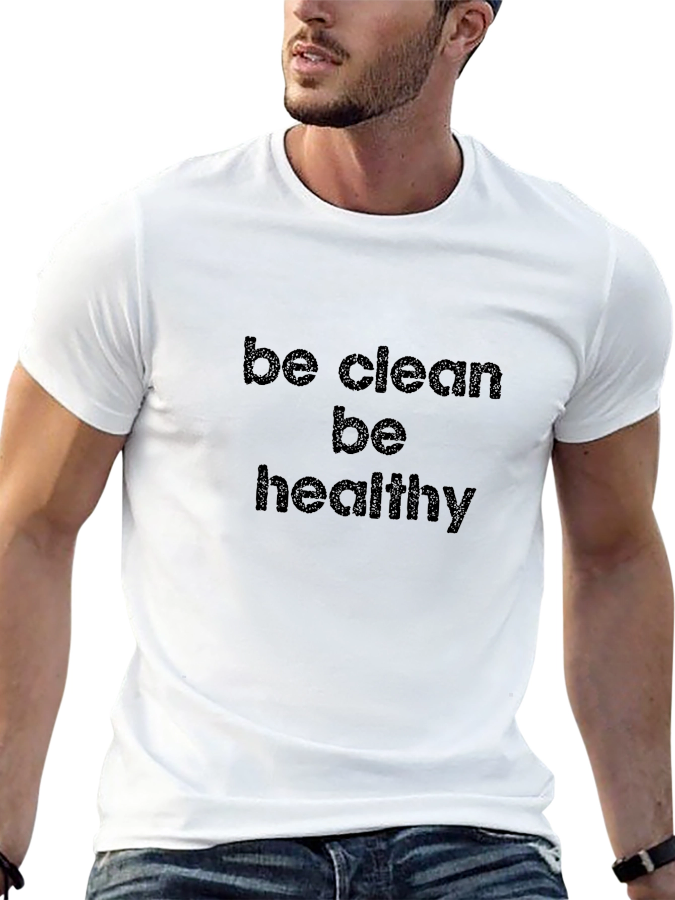 Be Clean Be Healthy Black T-Shirt
