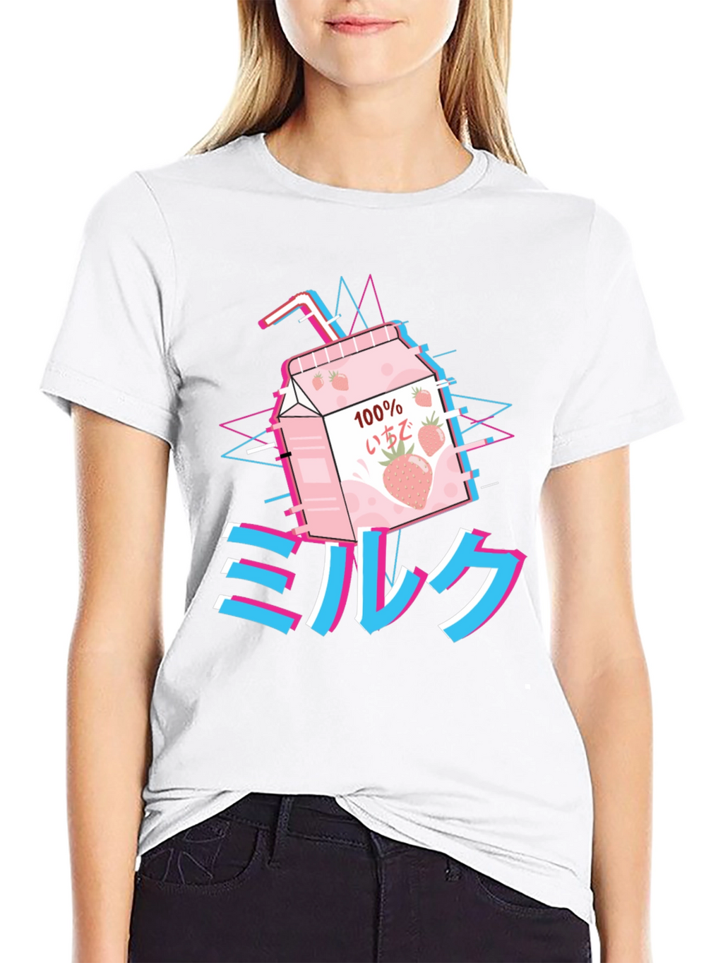 Aesthetic Anime Milk T-Shirt