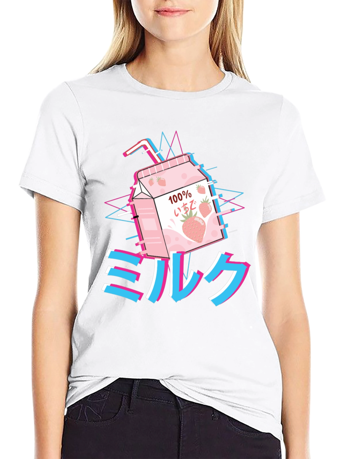 Aesthetic Anime Milk T-Shirt
