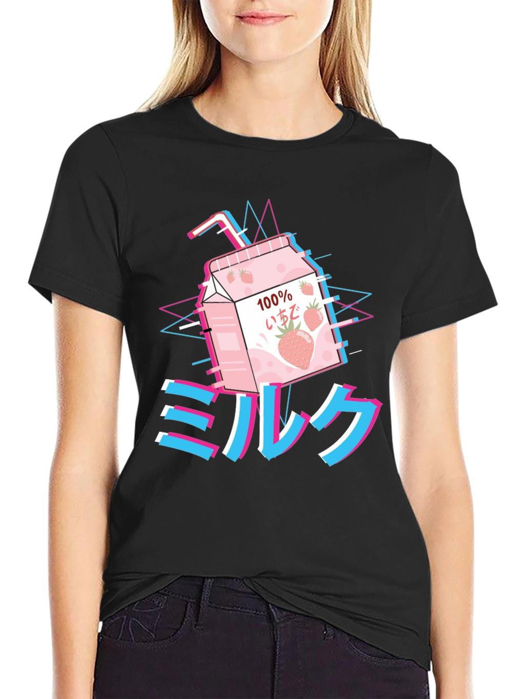 Aesthetic Anime Milk T-Shirt