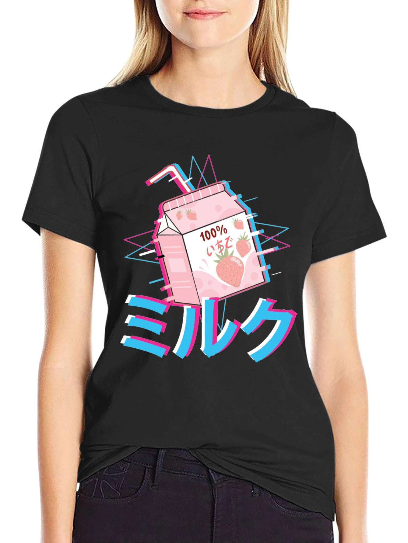 Aesthetic Anime Milk T-Shirt