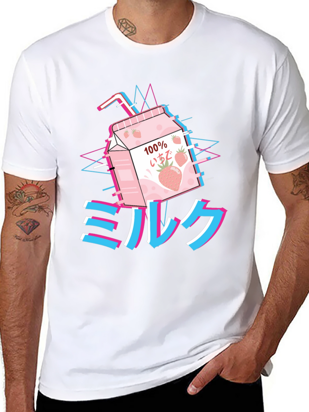 Aesthetic Anime Milk T-Shirt