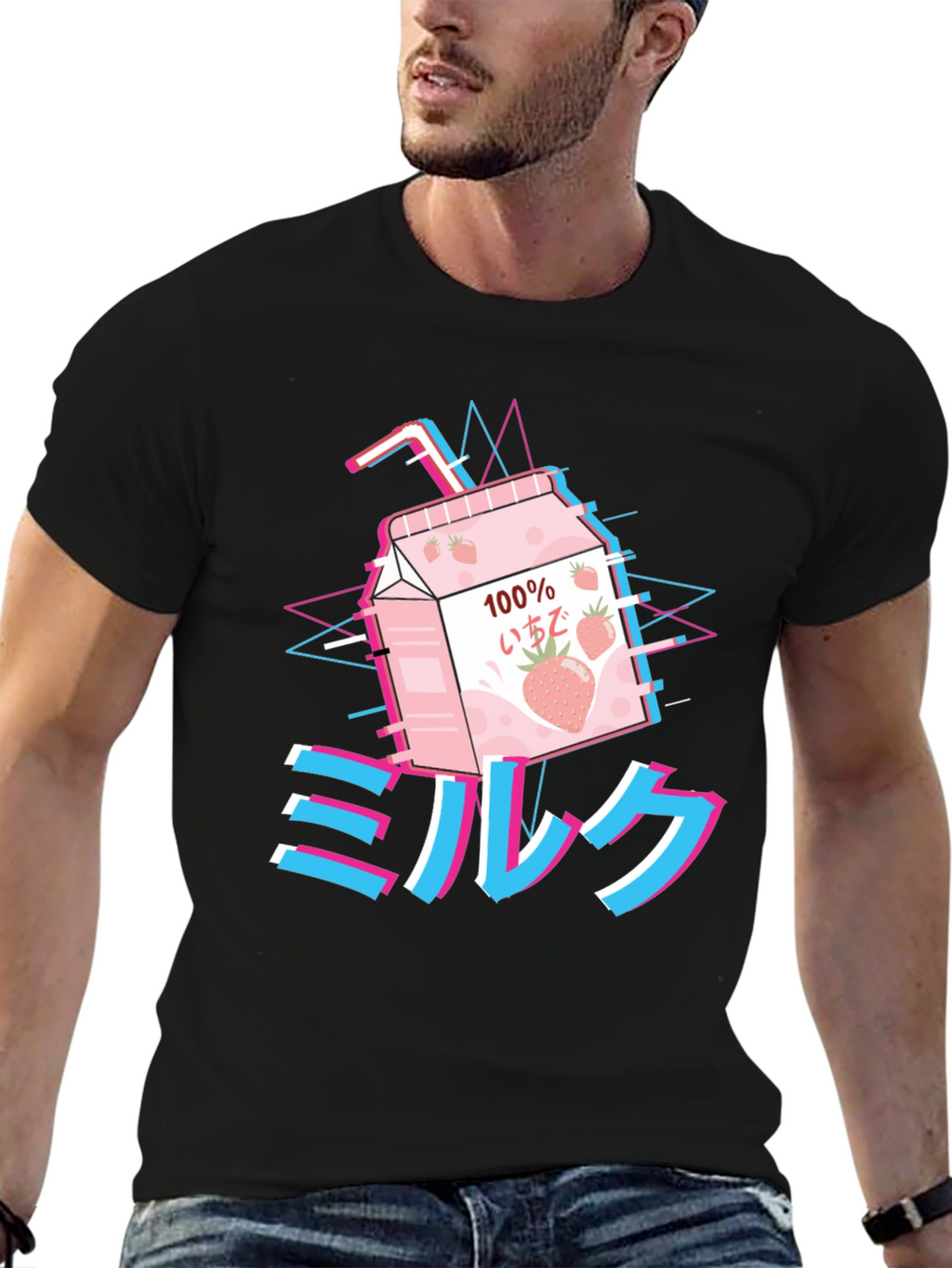 Aesthetic Anime Milk T-Shirt