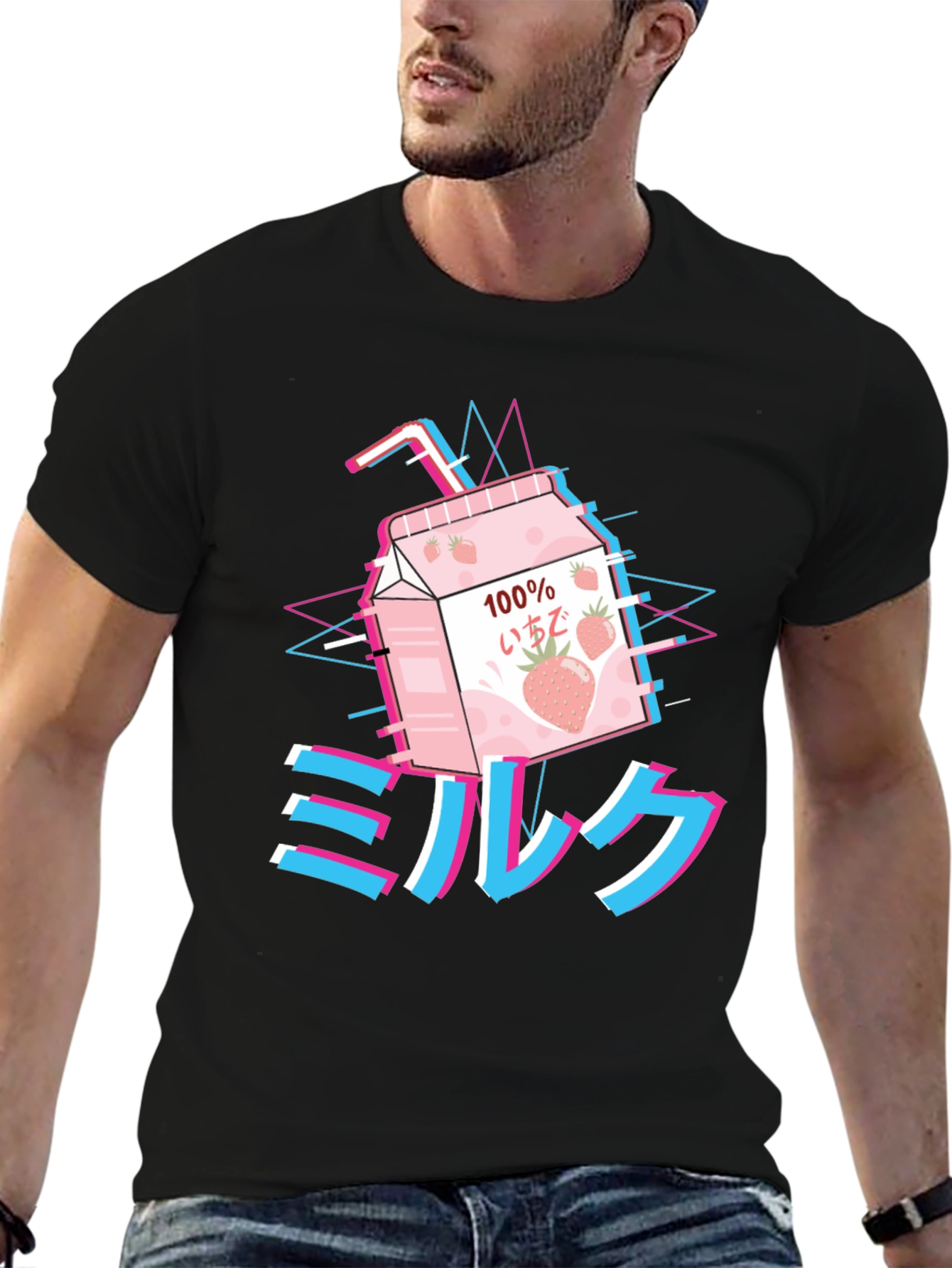Aesthetic Anime Milk T-Shirt
