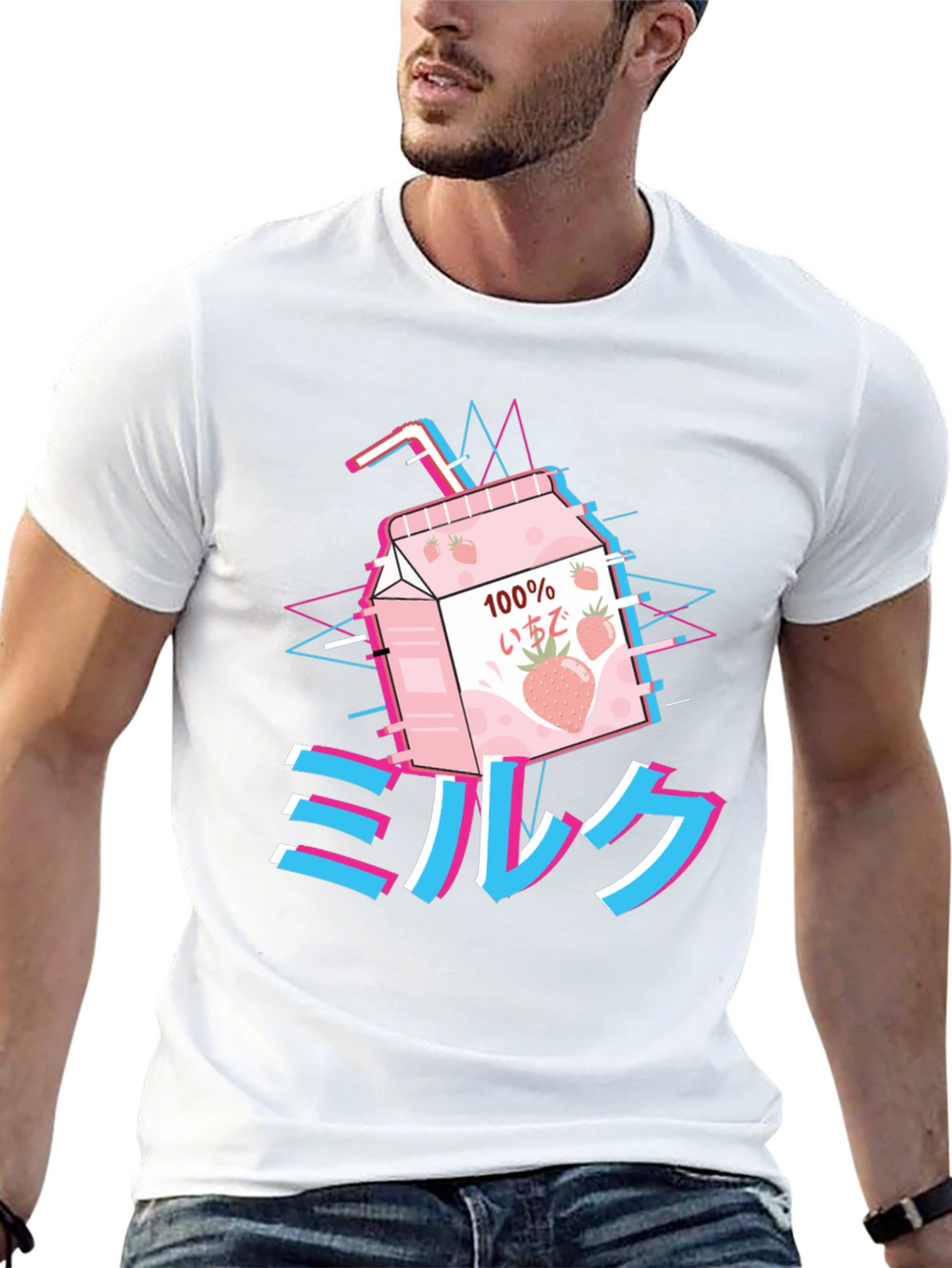 Aesthetic Anime Milk T-Shirt