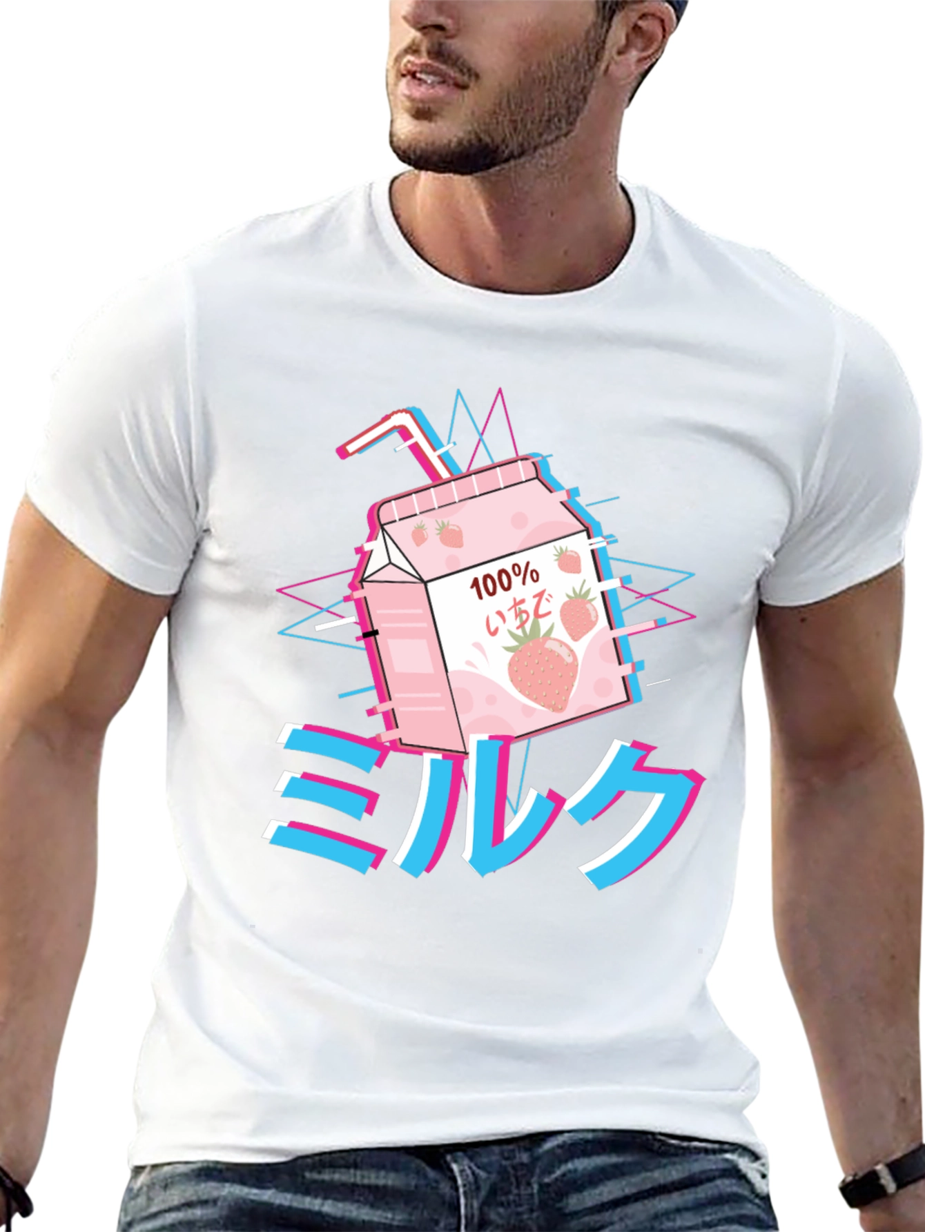 Aesthetic Anime Milk T-Shirt