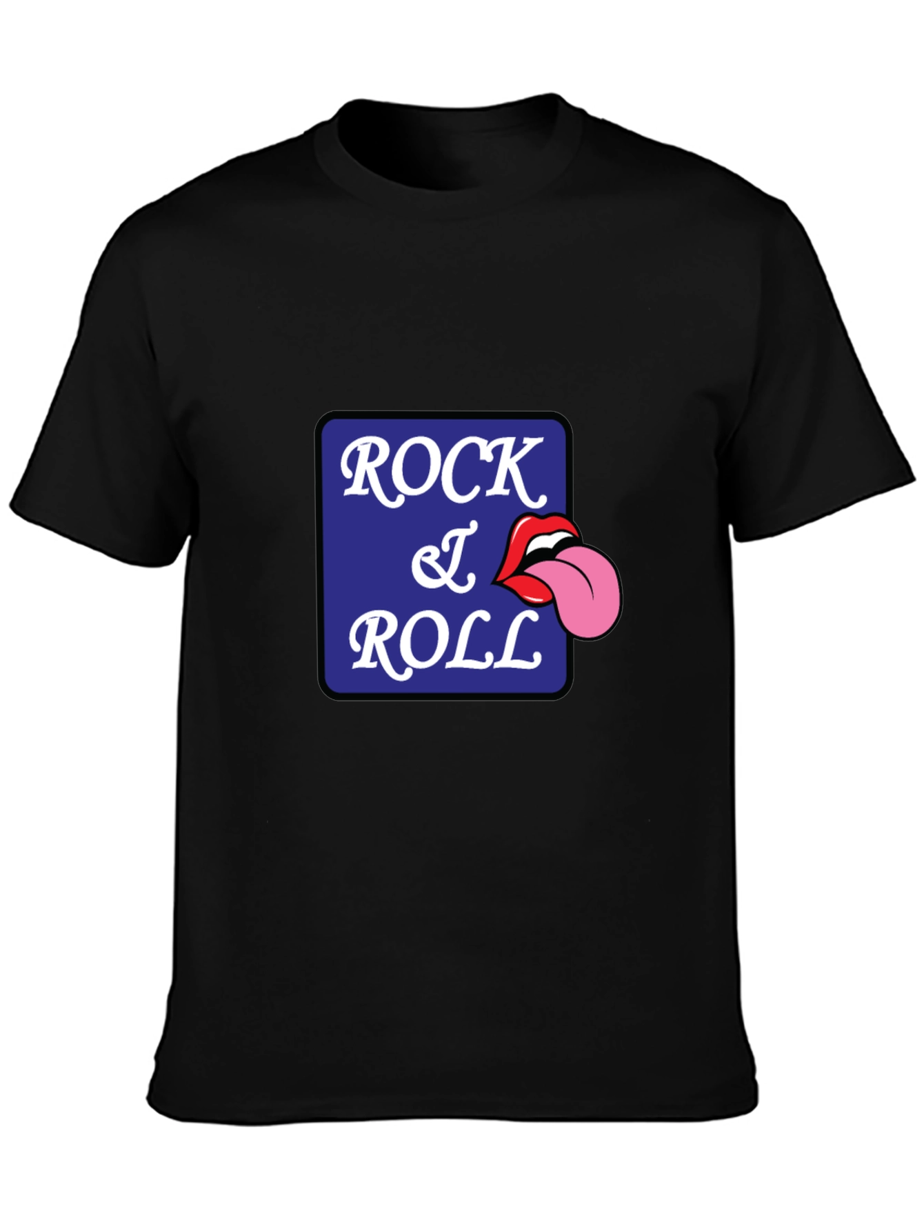Rock and Roll Tongue Graphic Tee - Cool Retro Style