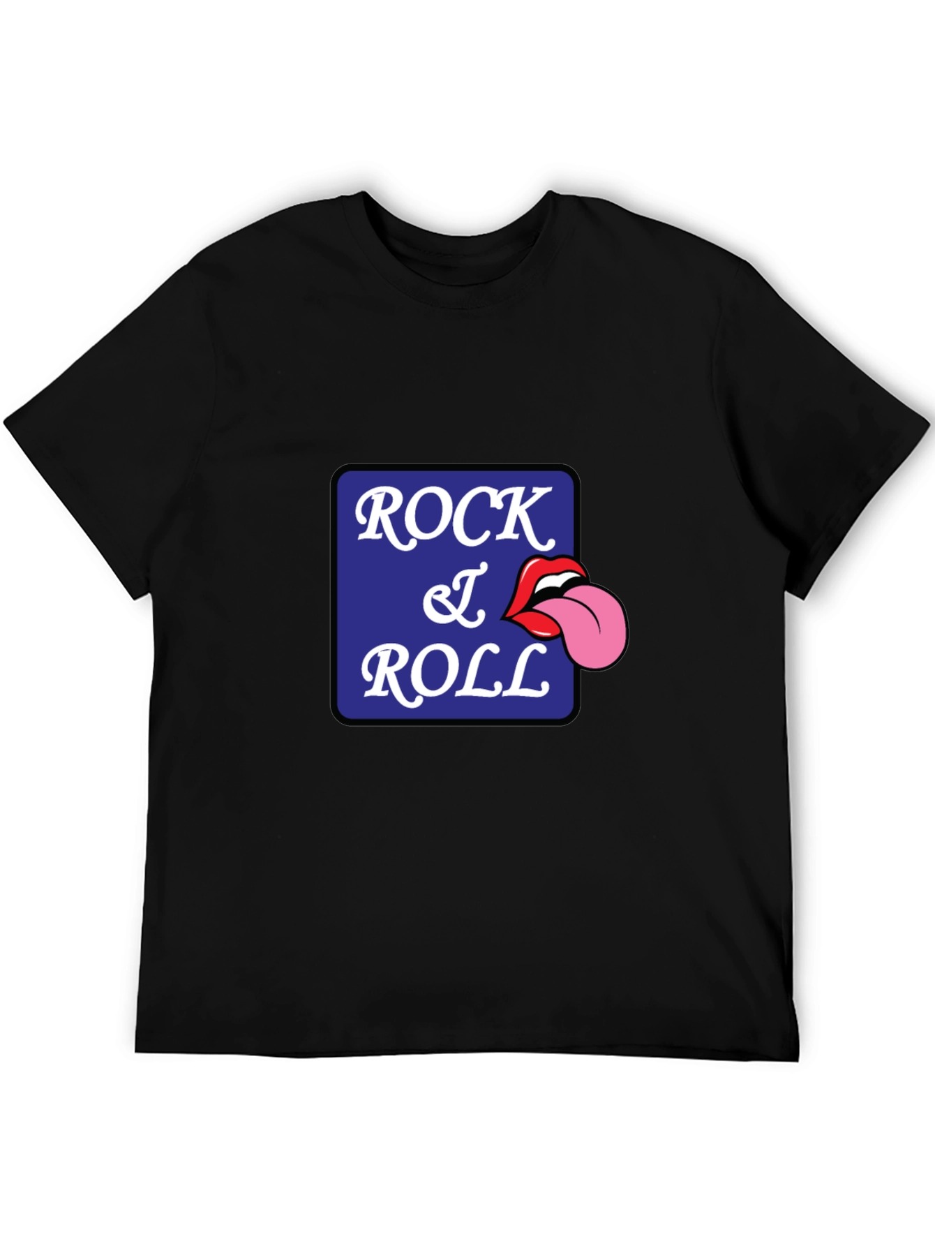 Rock and Roll Tongue Graphic Tee - Cool Retro Style