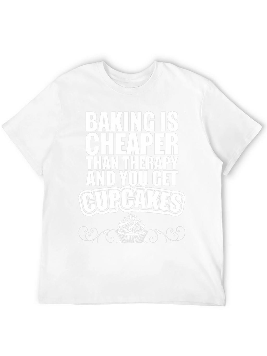 Baking Cheaper Than Therapy Black Graphic Tee
