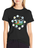 Smart Tech T-Shirt - Black Crew Neck