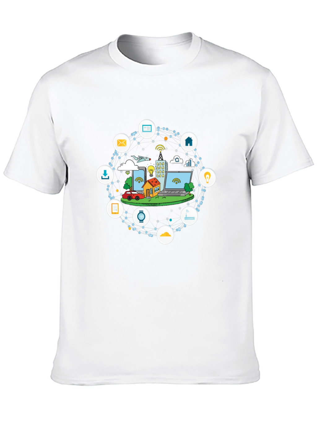 Smart Tech T-Shirt - Black Crew Neck