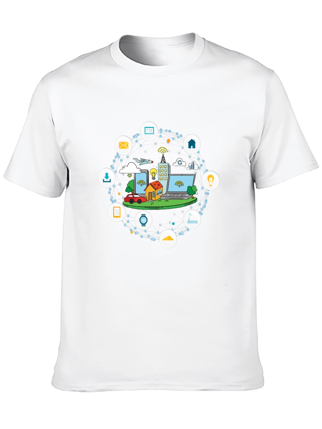 Smart Tech T-Shirt - Black Crew Neck