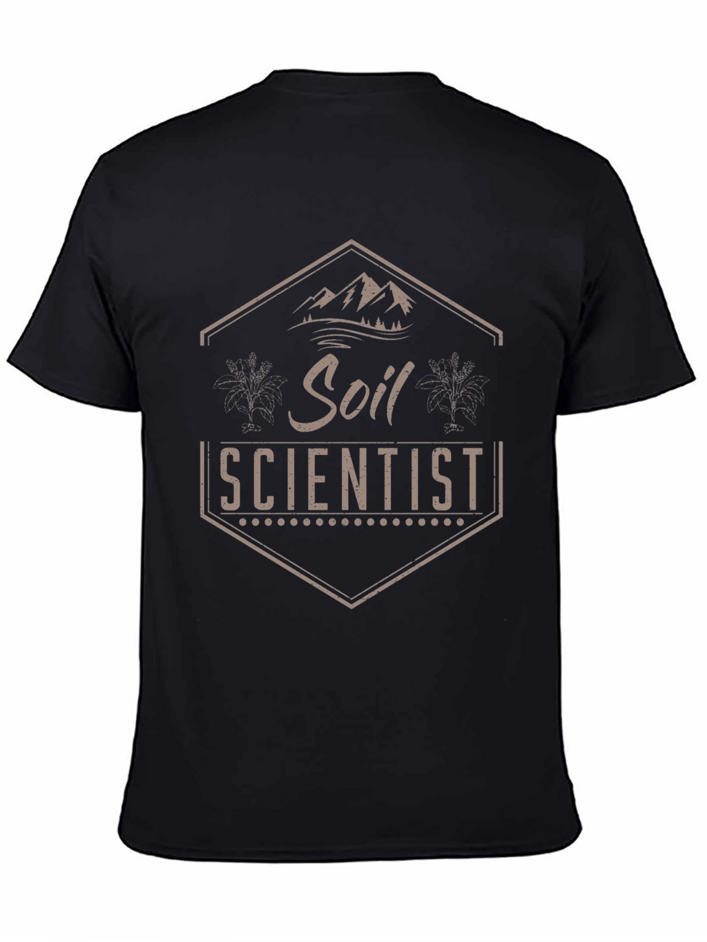 Soil Scientist Graphic T-Shirt - Black Casual Tee