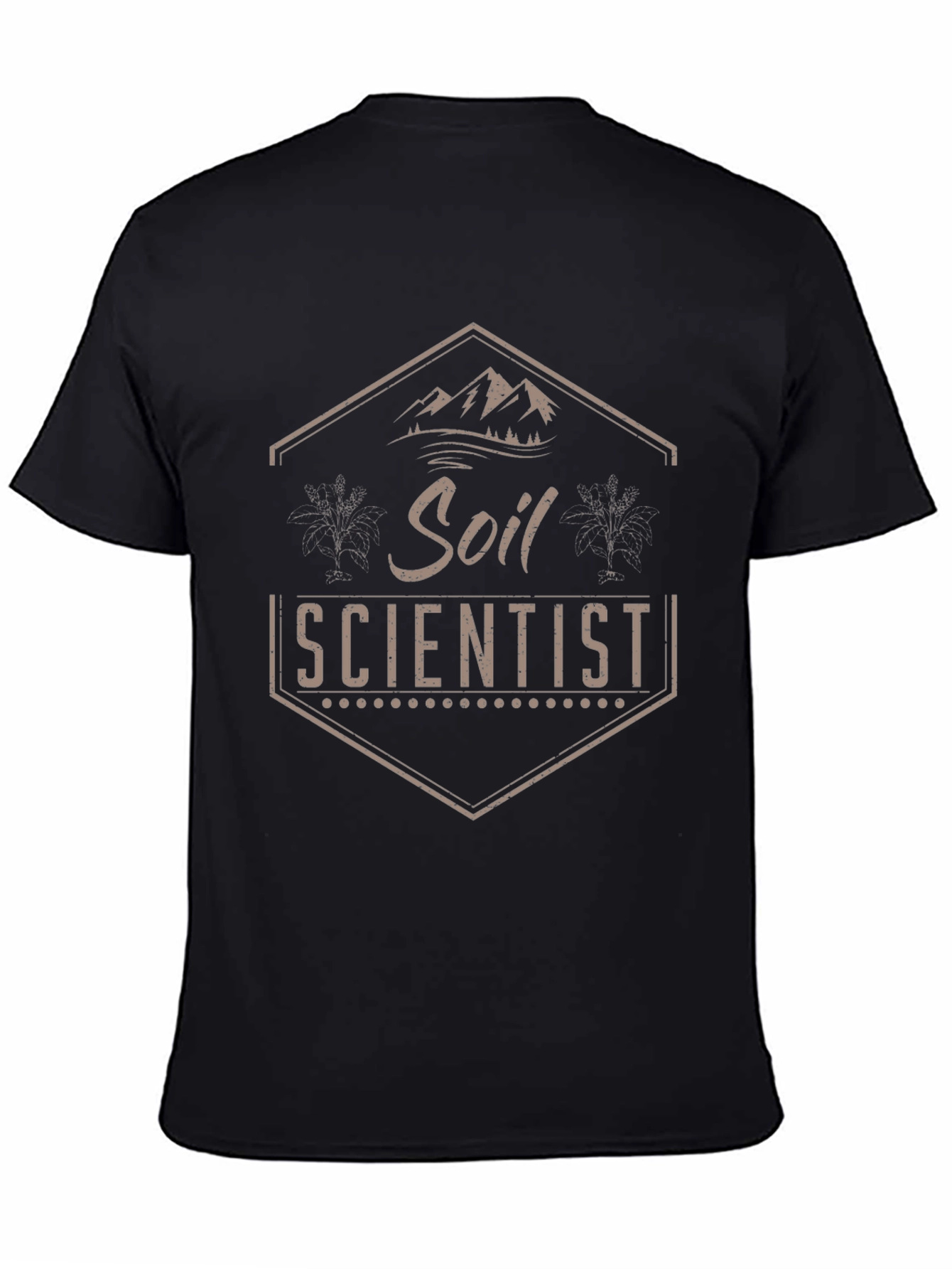 Soil Scientist Graphic T-Shirt - Black Casual Tee