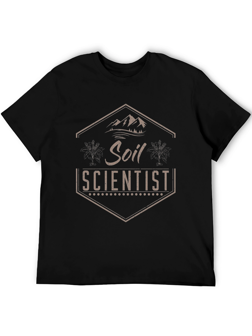 Soil Scientist Graphic T-Shirt - Black Casual Tee