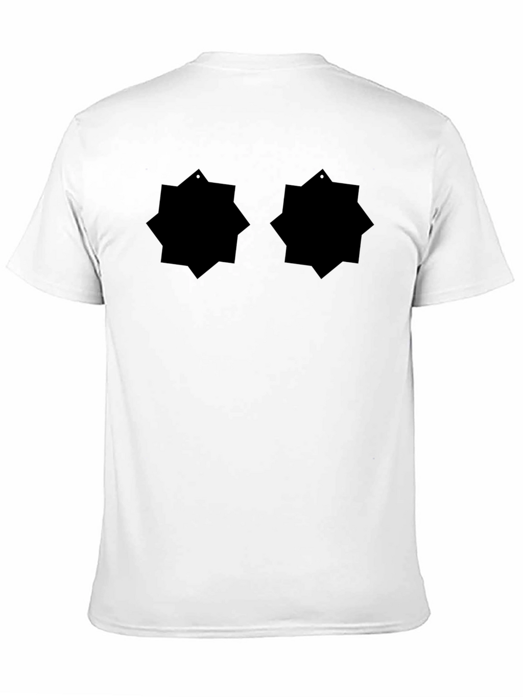 Black Graphic Tee - Abstract Design