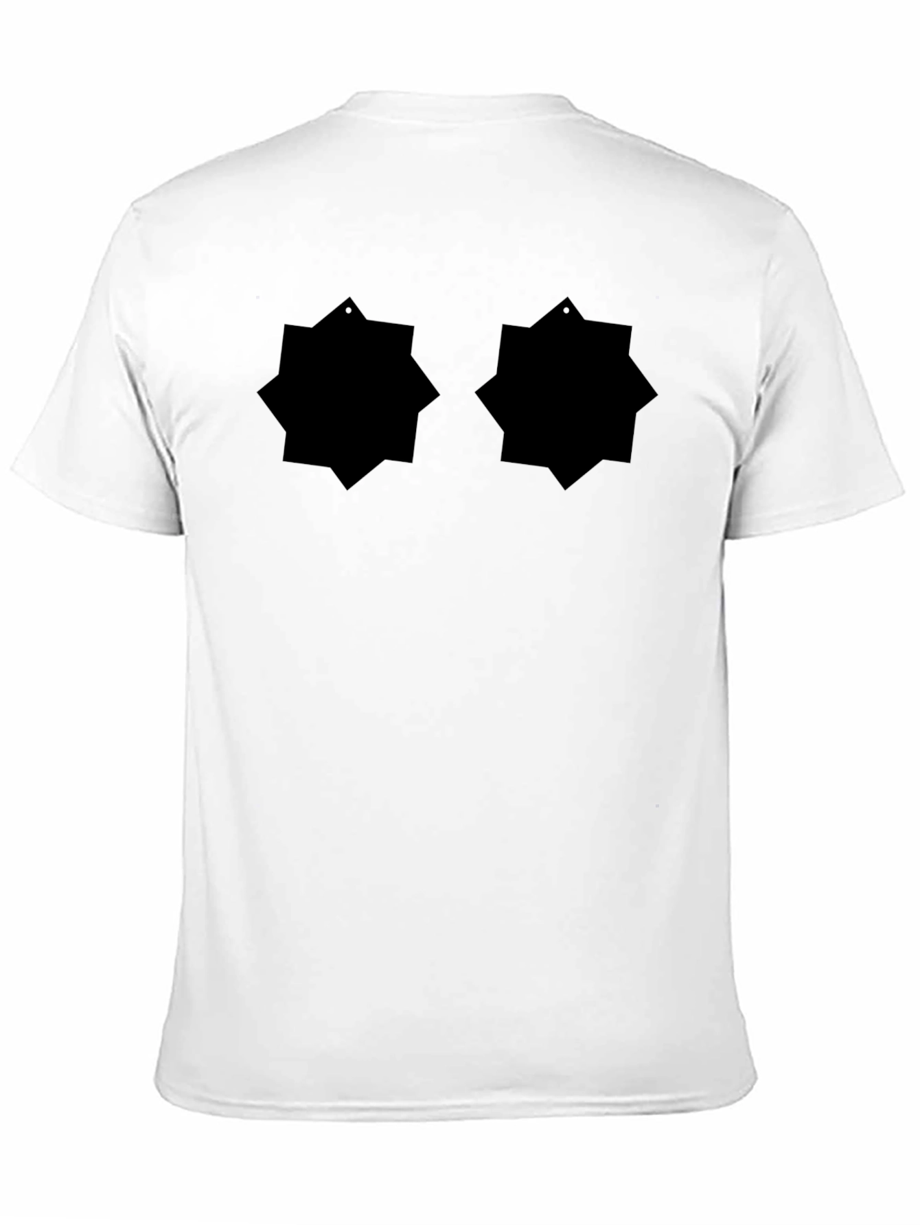 Black Graphic Tee - Abstract Design
