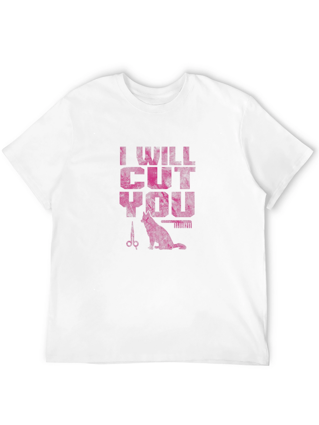 I Will Cut You T-Shirt - Barber Cat