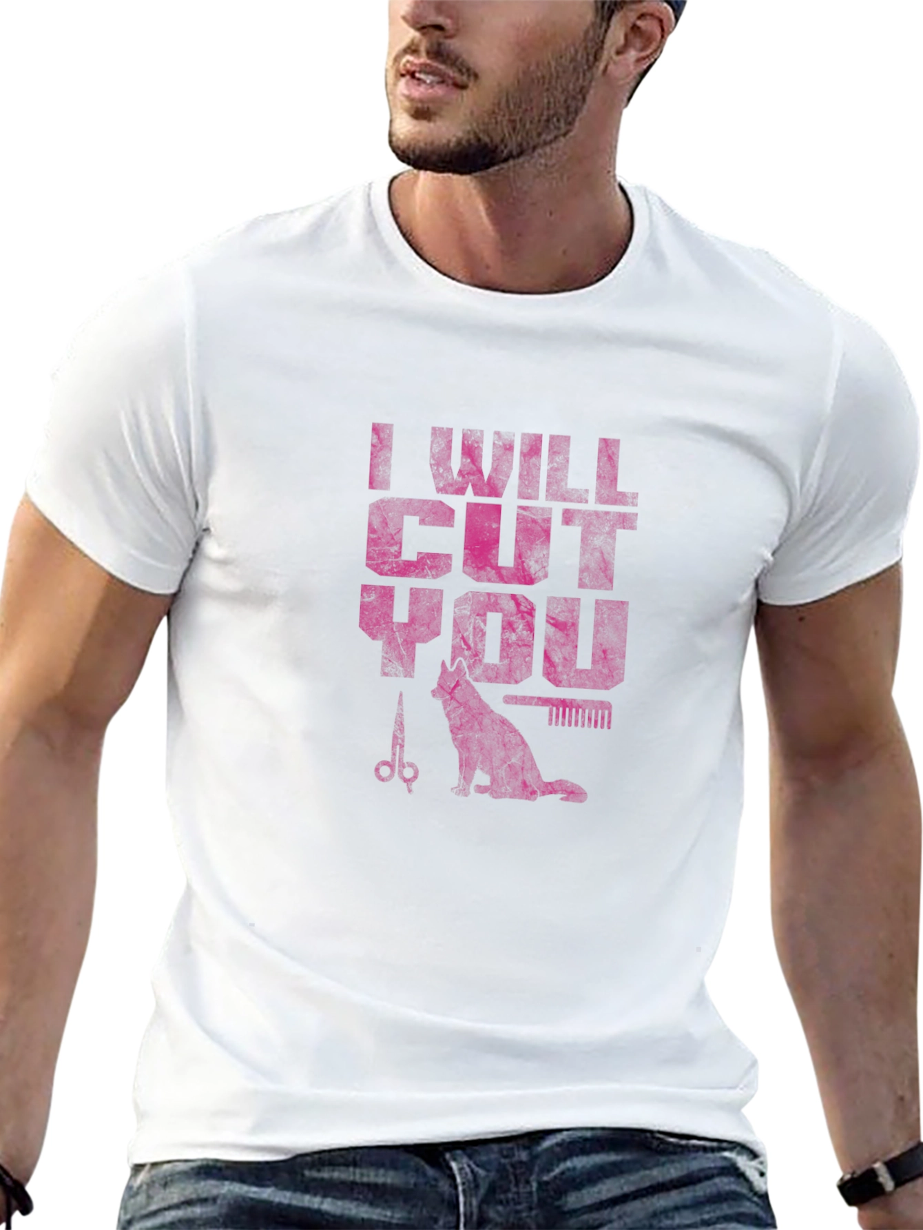I Will Cut You T-Shirt - Barber Cat