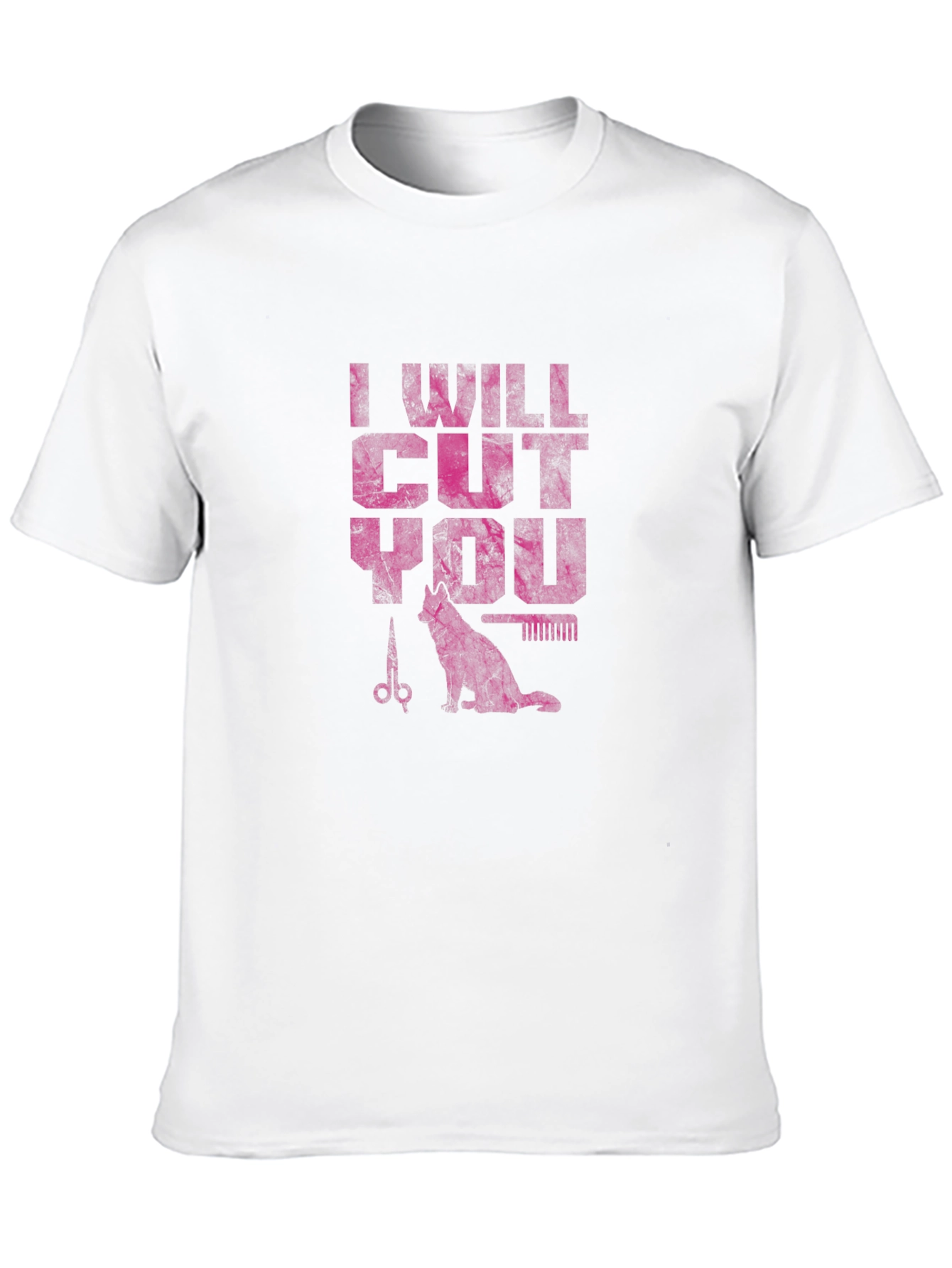 I Will Cut You T-Shirt - Barber Cat
