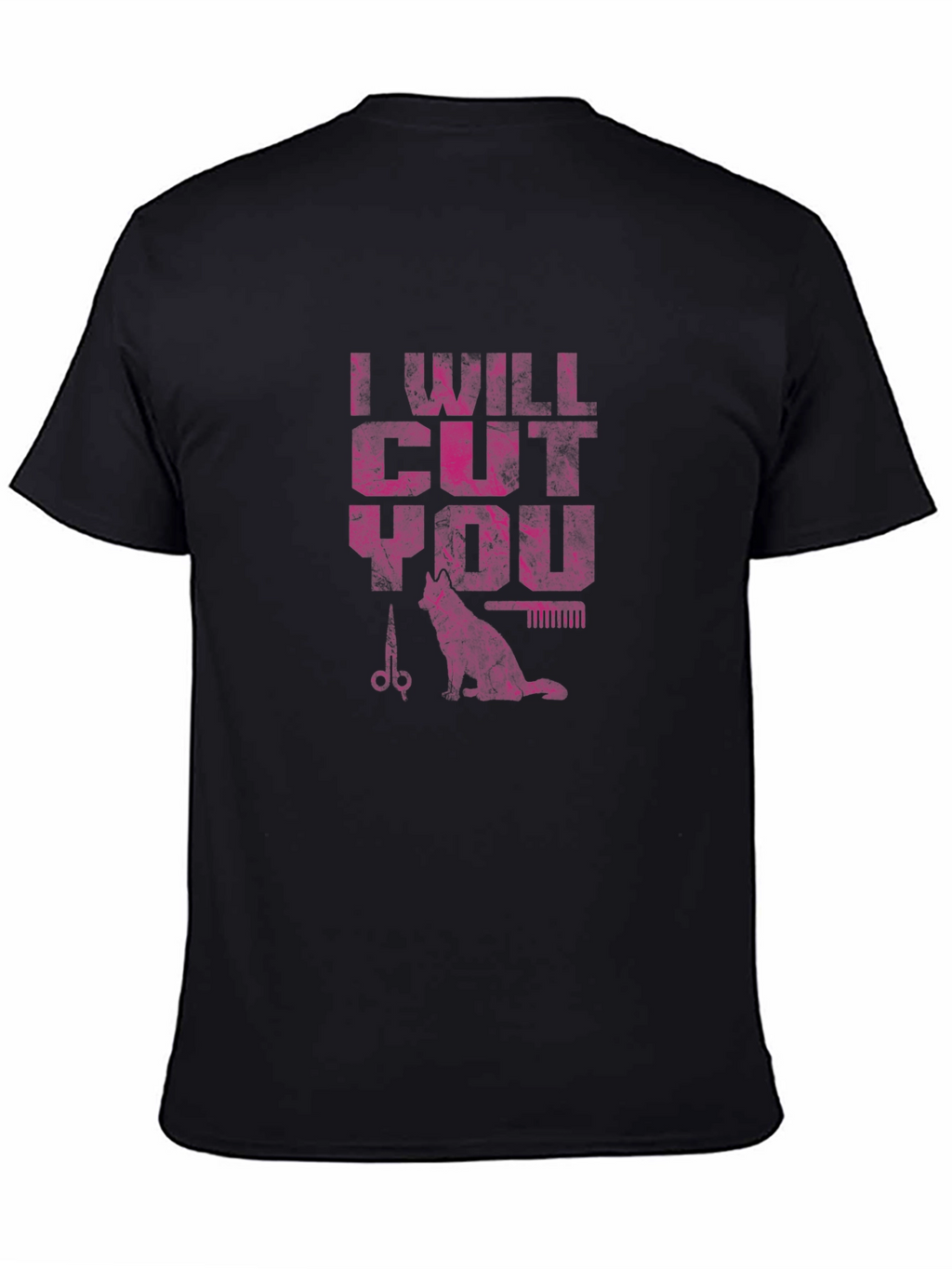 I Will Cut You T-Shirt - Barber Cat