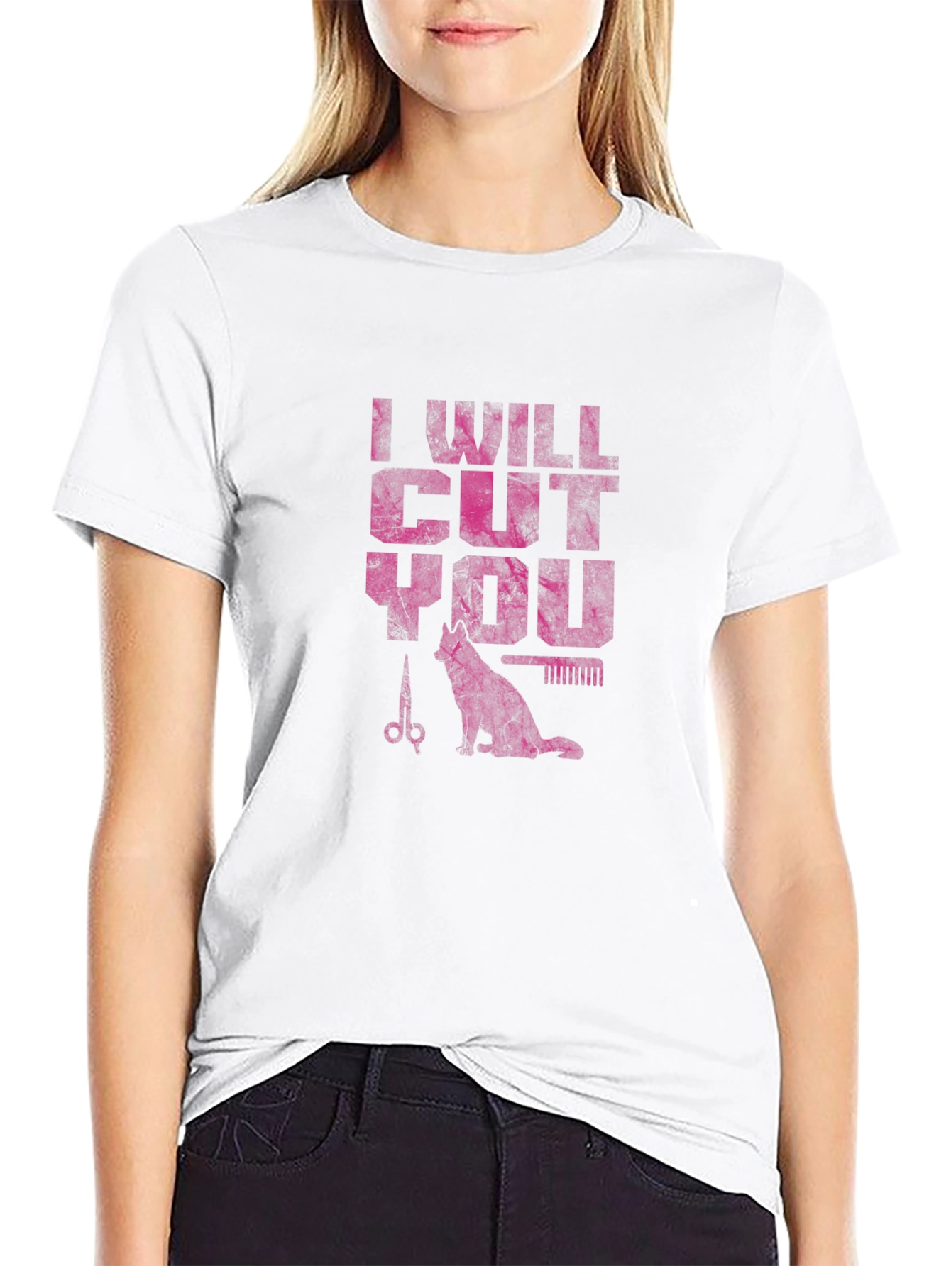 I Will Cut You T-Shirt - Barber Cat