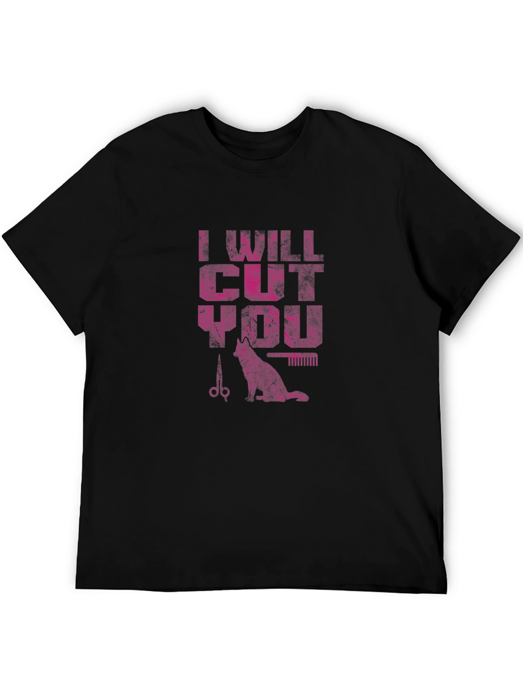 I Will Cut You T-Shirt - Barber Cat